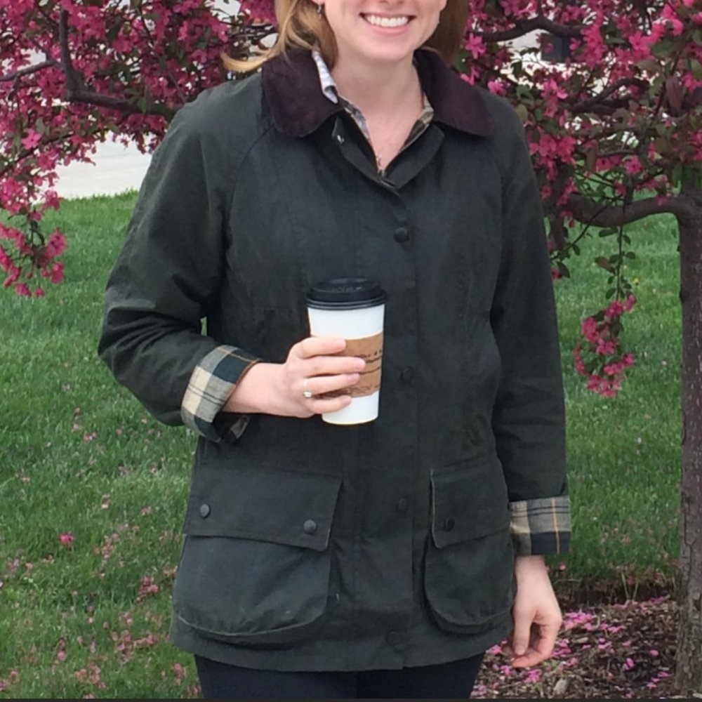 Barbour Acorn Waxed Cotton Jacket - Women's S